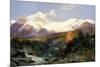 The Teton Range, 1897-Thomas Moran-Mounted Giclee Print