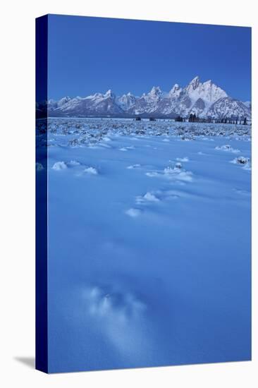 The Teton Range at Dawn after a Fresh Snow-James Hager-Stretched Canvas