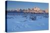 The Teton Range at First Light after a Fresh Snow-James Hager-Stretched Canvas