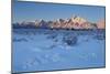 The Teton Range at First Light after a Fresh Snow-James Hager-Mounted Photographic Print