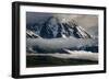 The Teton Range Peaking Out Of Morning Fog In Jackson Hole Valley In Grand Teton NP, Wyoming-Jay Goodrich-Framed Photographic Print