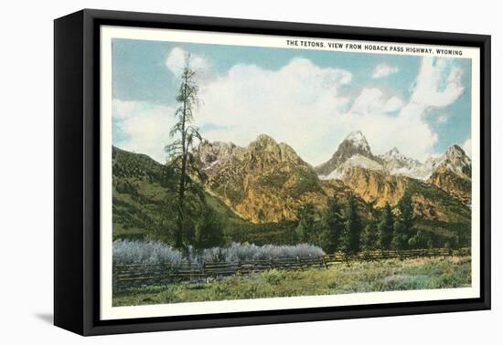 The Tetons, Hoback Pass-null-Framed Stretched Canvas