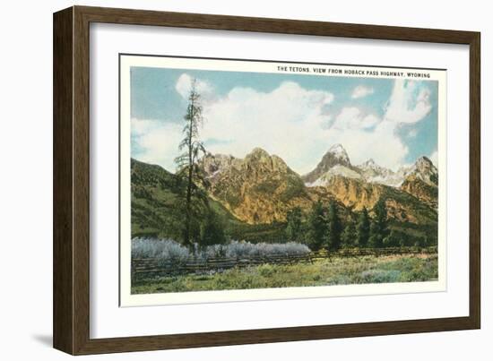 The Tetons, Hoback Pass-null-Framed Art Print