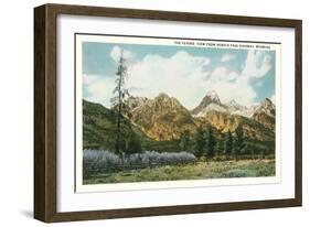 The Tetons, Hoback Pass-null-Framed Art Print