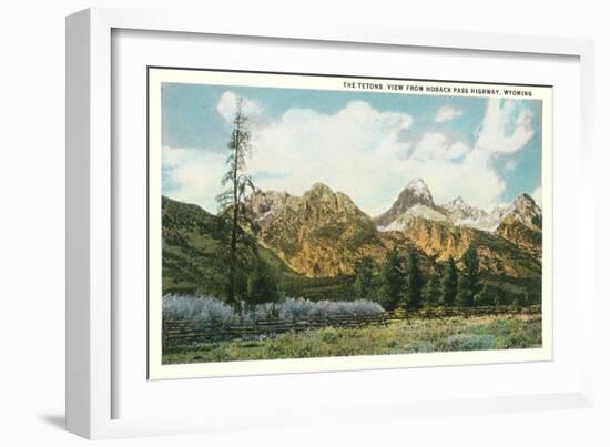 The Tetons, Hoback Pass-null-Framed Art Print