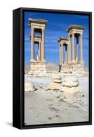 The Tetrapylon, Palmyra, Syria-Vivienne Sharp-Framed Stretched Canvas