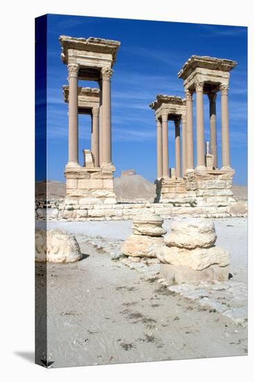 The Tetrapylon, Palmyra, Syria-Vivienne Sharp-Stretched Canvas