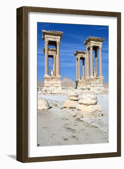 The Tetrapylon, Palmyra, Syria-Vivienne Sharp-Framed Photographic Print