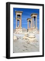 The Tetrapylon, Palmyra, Syria-Vivienne Sharp-Framed Photographic Print