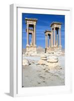 The Tetrapylon, Palmyra, Syria-Vivienne Sharp-Framed Photographic Print