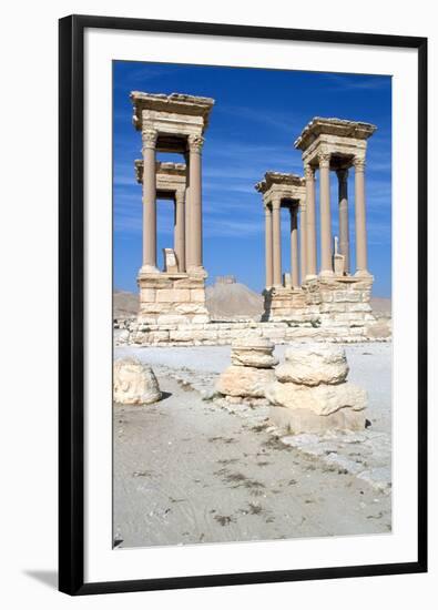 The Tetrapylon, Palmyra, Syria-Vivienne Sharp-Framed Photographic Print