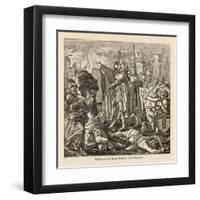 The Teutonic Knights Take the Town of Kaven (Now Kowno) in Eastern Prussia-Ehrhardt-Framed Art Print