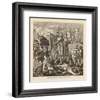 The Teutonic Knights Take the Town of Kaven (Now Kowno) in Eastern Prussia-Ehrhardt-Framed Art Print