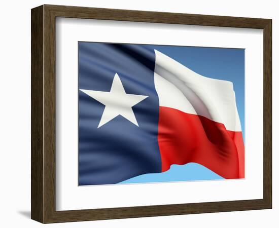 The Texas Flag-bioraven-Framed Art Print