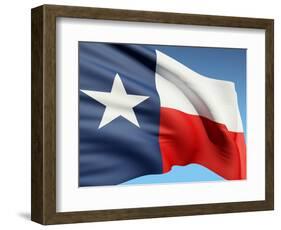 The Texas Flag-bioraven-Framed Art Print