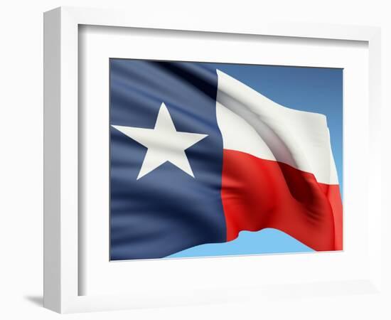 The Texas Flag-bioraven-Framed Art Print