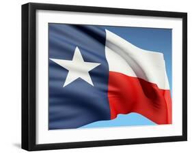 The Texas Flag-bioraven-Framed Art Print