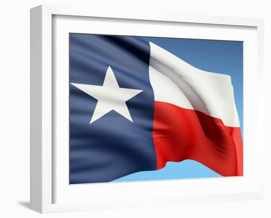 The Texas Flag-bioraven-Framed Art Print