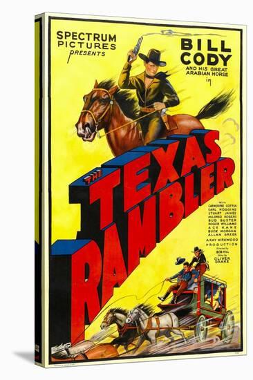 The Texas Rambler, Top Half: Bill Cody, 1935-null-Stretched Canvas