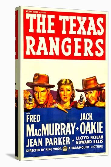 The Texas Rangers, Fred Macmurray, Jean Parker, Jack Oakie, 1936-null-Stretched Canvas