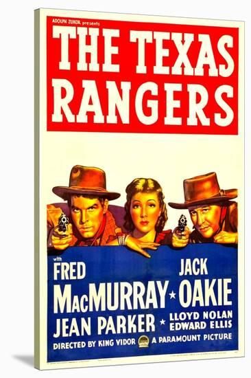 The Texas Rangers, Fred Macmurray, Jean Parker, Jack Oakie, 1936-null-Stretched Canvas