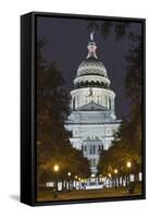 The Texas State Capitol Building in Austin, Texas.-Jon Hicks-Framed Stretched Canvas