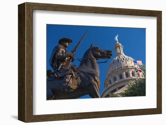 The Texas State Capitol Building in Austin, Texas.-Jon Hicks-Framed Photographic Print