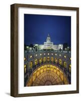 The Texas State Capitol Building in Austin, Texas.-Jon Hicks-Framed Photographic Print