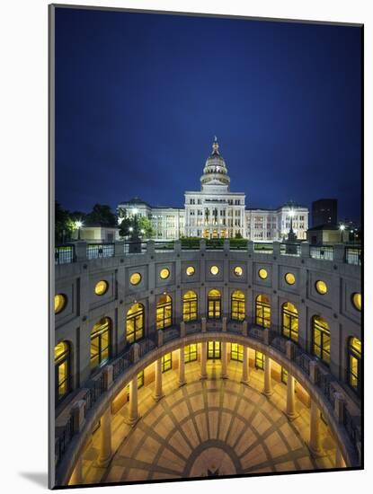 The Texas State Capitol Building in Austin, Texas.-Jon Hicks-Mounted Photographic Print