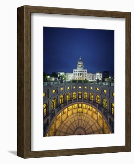 The Texas State Capitol Building in Austin, Texas.-Jon Hicks-Framed Photographic Print