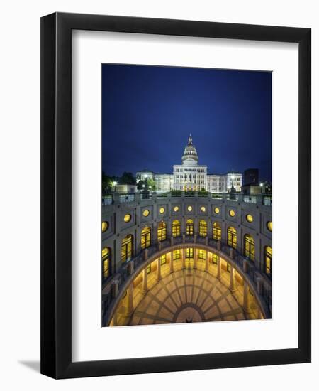 The Texas State Capitol Building in Austin, Texas.-Jon Hicks-Framed Photographic Print