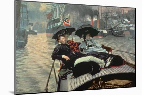 The Thames, 1876-James Tissot-Mounted Giclee Print