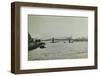 The Thames and Lambeth Bridge Looking Downstream, 1897-null-Framed Photographic Print