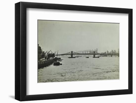 The Thames and Lambeth Bridge Looking Downstream, 1897-null-Framed Photographic Print