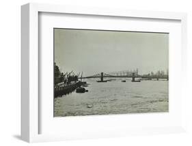 The Thames and Lambeth Bridge Looking Downstream, 1897-null-Framed Photographic Print