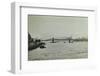 The Thames and Lambeth Bridge Looking Downstream, 1897-null-Framed Premium Photographic Print