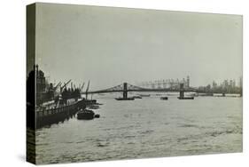 The Thames and Lambeth Bridge Looking Downstream, 1897-null-Stretched Canvas