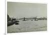 The Thames and Lambeth Bridge Looking Downstream, 1897-null-Framed Photographic Print