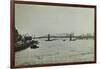 The Thames and Lambeth Bridge Looking Downstream, 1897-null-Framed Photographic Print