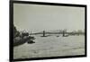 The Thames and Lambeth Bridge Looking Downstream, 1897-null-Framed Photographic Print