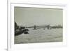 The Thames and Lambeth Bridge Looking Downstream, 1897-null-Framed Photographic Print