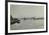 The Thames and Lambeth Bridge Looking Downstream, 1897-null-Framed Photographic Print