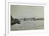 The Thames and Lambeth Bridge Looking Downstream, 1897-null-Framed Photographic Print