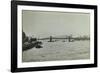 The Thames and Lambeth Bridge Looking Downstream, 1897-null-Framed Photographic Print