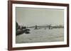 The Thames and Lambeth Bridge Looking Downstream, 1897-null-Framed Photographic Print