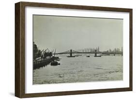 The Thames and Lambeth Bridge Looking Downstream, 1897-null-Framed Photographic Print