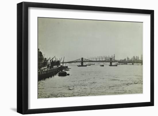 The Thames and Lambeth Bridge Looking Downstream, 1897-null-Framed Photographic Print