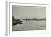 The Thames and Lambeth Bridge Looking Downstream, 1897-null-Framed Photographic Print