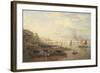 The Thames and Waterloo Bridge from Somerset House, C.1820-30-Frederick Nash-Framed Giclee Print