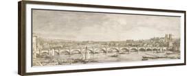 The Thames and Westminster Bridge from the North-Canaletto-Framed Premium Giclee Print